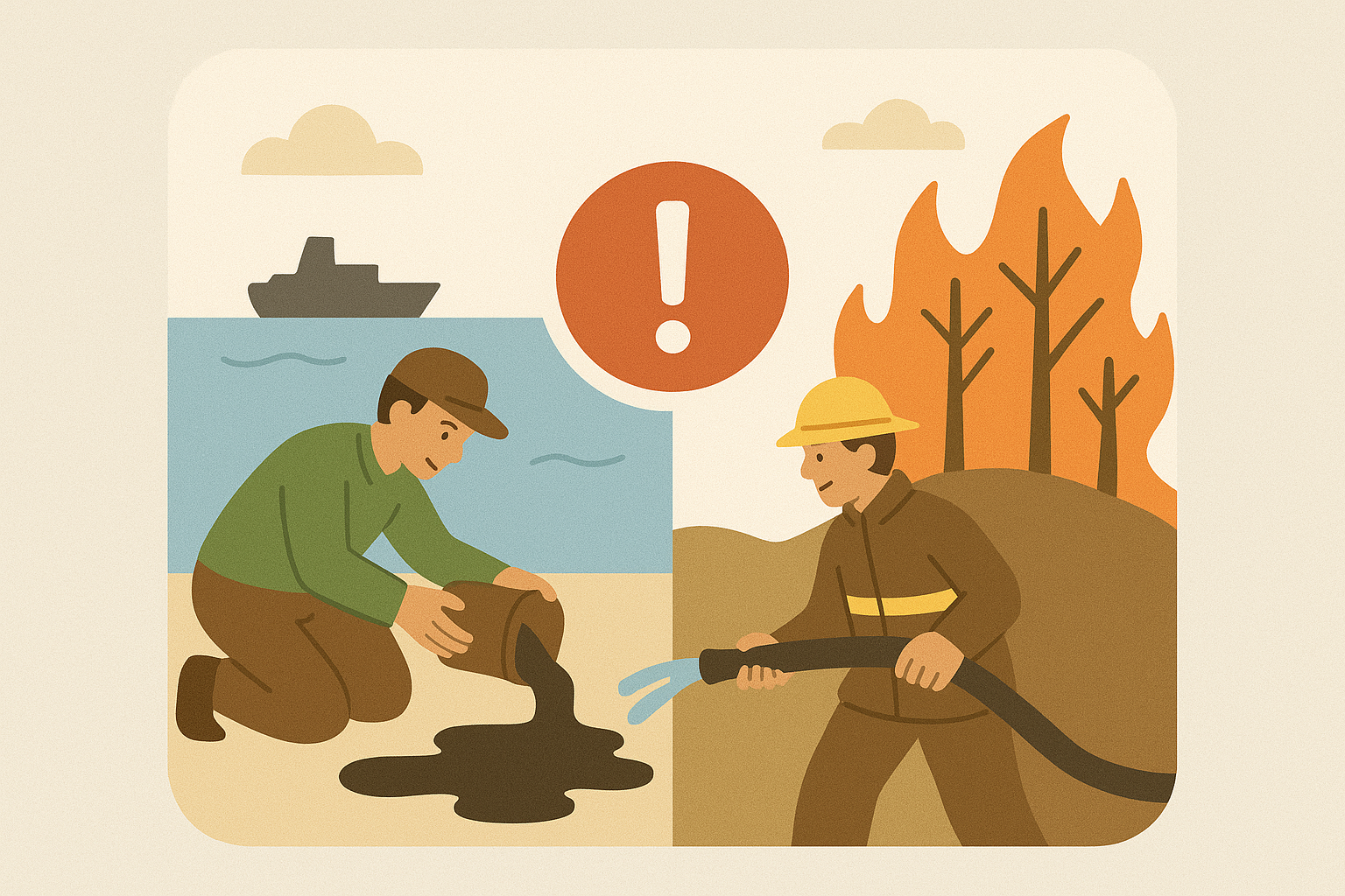 Quema ilegal de pastizales en Pirque